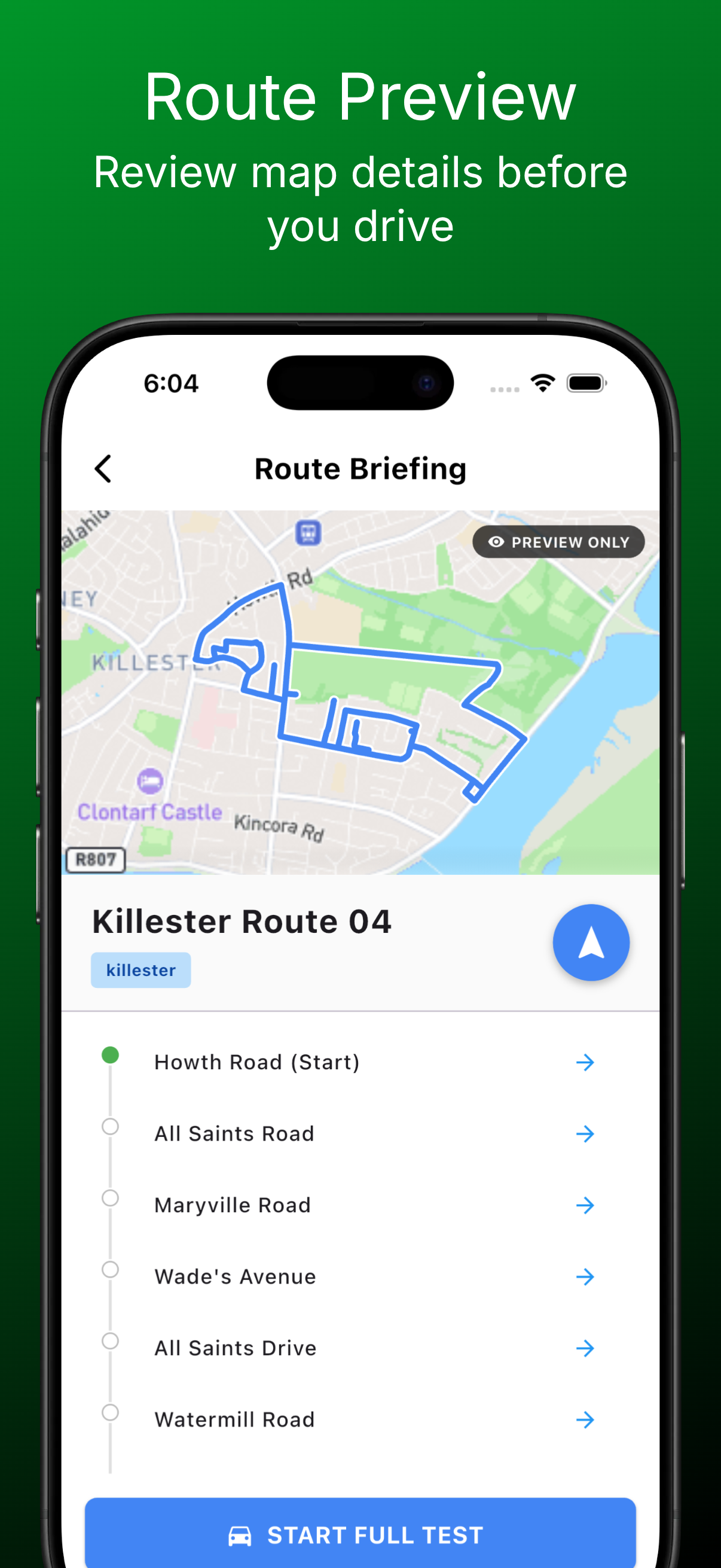Driving Test App Screen 4